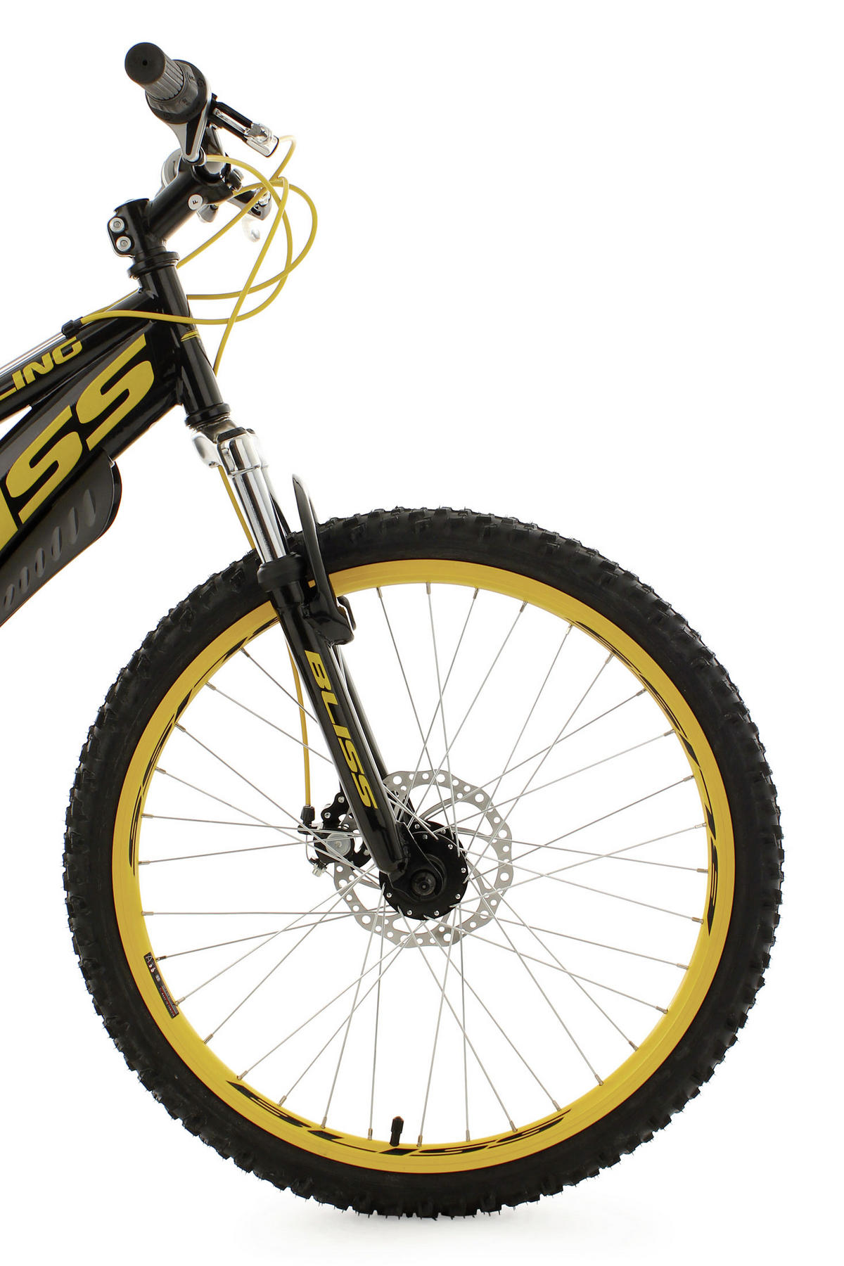 KINDERFAHRRAD 24 Zoll  - Gelb/Schwarz, Basics, Metall (180/70/80cm) - Atrigo