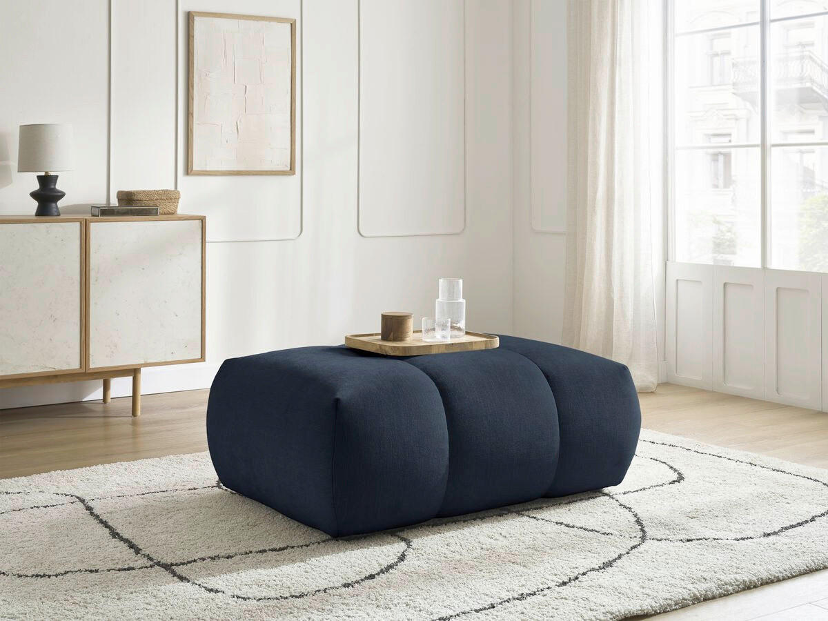 XXXLutz Hocker Fuji Dunkelblau 112x44x80 cm