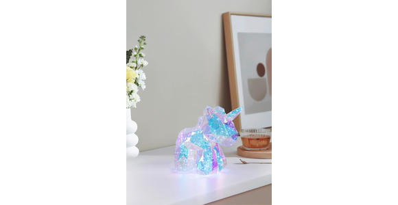 TISCHLEUCHTE - Transparent/Perlmutt, Trend, Kunststoff (23/38/36cm) - Novel