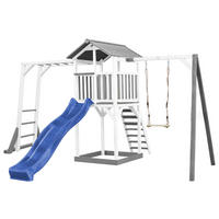 SPIELTURM 446/241,9/349 cm  - Blau/Weiß, KONVENTIONELL, Holz/Kunststoff (446/241,9/349cm) - Ambia Garden