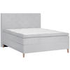 BOXSPRINGBETT 120/200 cm  in Hellgrau  - Eichefarben/Hellgrau, KONVENTIONELL, Holz/Textil (120/200cm) - Welnova