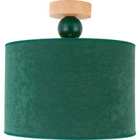 DECKENLEUCHTE Bolla 30/30 cm   - Waldgrün, Basics, Holz (30/30cm)