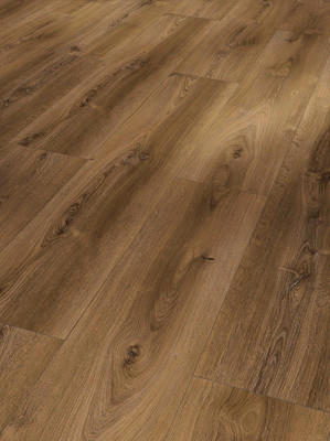 Laminatboden Eiche Natur Basic 600  per  m² - Eichefarben/Dunkelbraun, KONVENTIONELL, Holzwerkstoff (128,5/24,3/0,8cm) - Parador