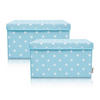 AUFBEWAHRUNGSBOXEN-SET  - Hellblau, Basics, Kunststoff (37/25/21cm) - Lifeney