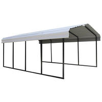 CARPORT - Schwarz/Grau, Basics, Metall (370/260/600cm)