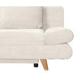 SCHLAFSOFA mit Schlafen auf Sitzhöhe, haustierfreundlicher Bezug Cord Beige - Beige/Buchefarben, KONVENTIONELL, Holz/Textil (200/75/85cm) - Carryhome
