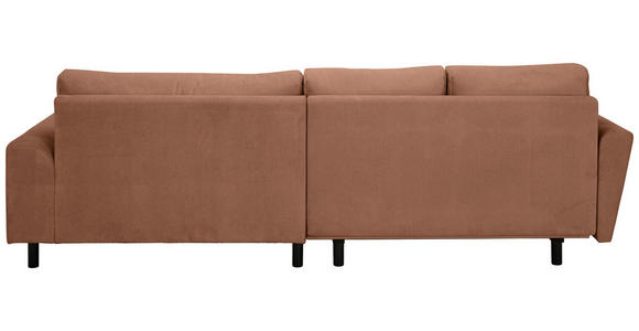 ECKSOFA in Webstoff Dunkelorange  - Buchefarben/Dunkelorange, KONVENTIONELL, Holz/Textil (294/169cm) - Carryhome