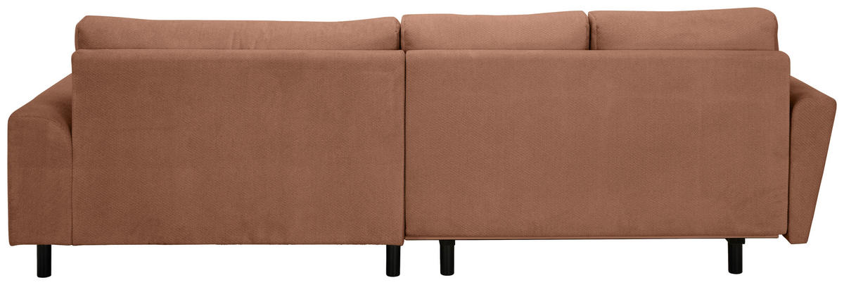 ECKSOFA in Webstoff Dunkelorange  - Buchefarben/Dunkelorange, KONVENTIONELL, Holz/Textil (294/169cm) - Carryhome