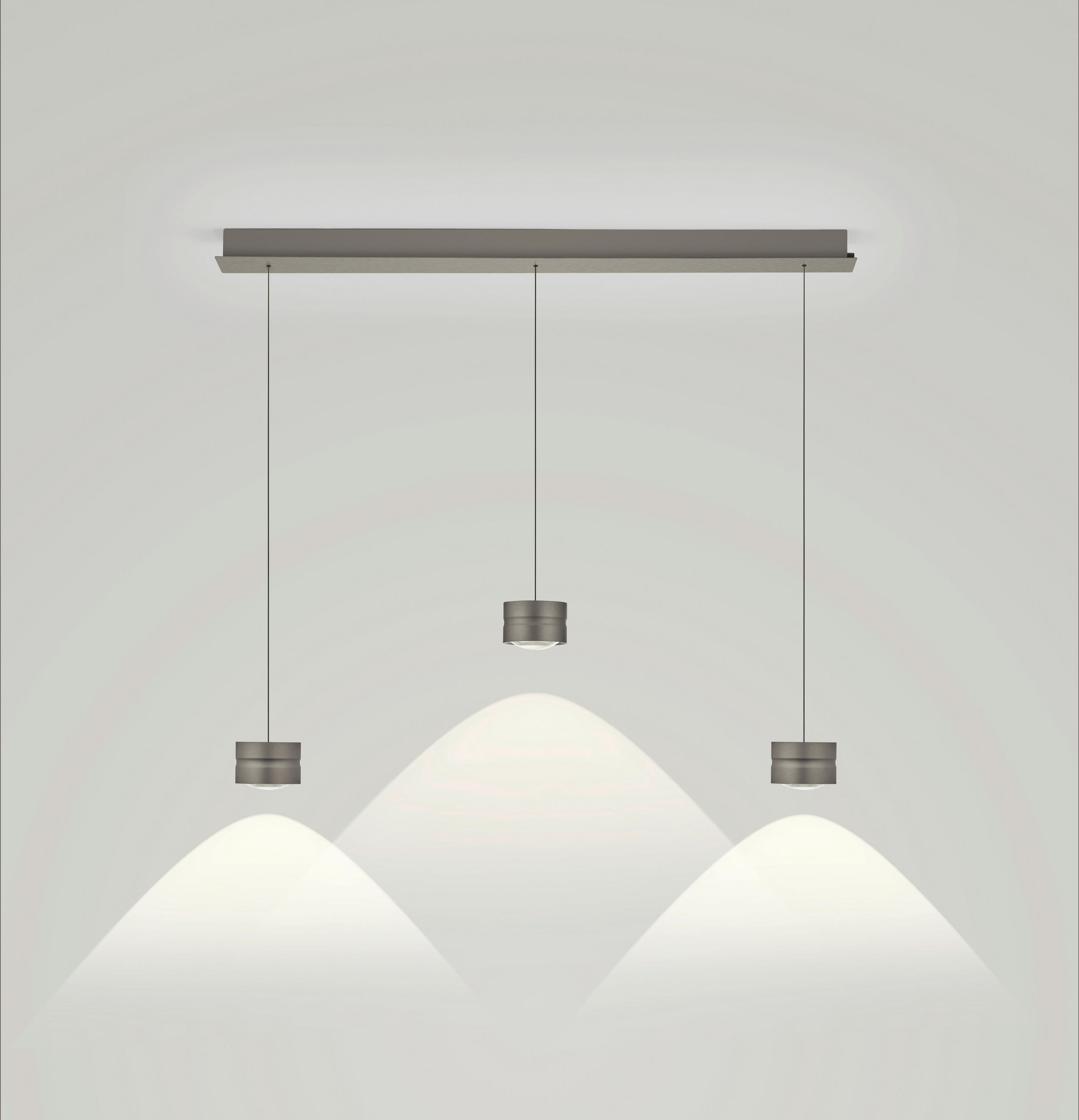 LED-HÄNGELEUCHTE MIKA 110/11/30-180 cm   - Bronzefarben, Design, Metall (110/11/30-180cm) - elements by BANKAMP