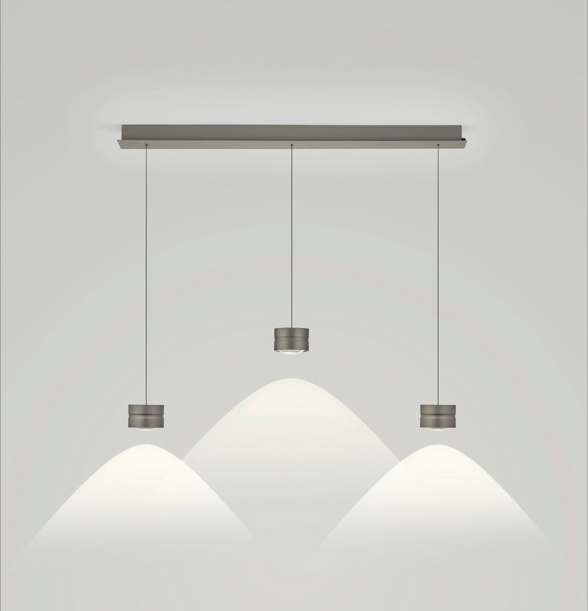 LED-HÄNGELEUCHTE MIKA 110/11/30-180 cm   - Bronzefarben, Design, Metall (110/11/30-180cm) - elements by BANKAMP