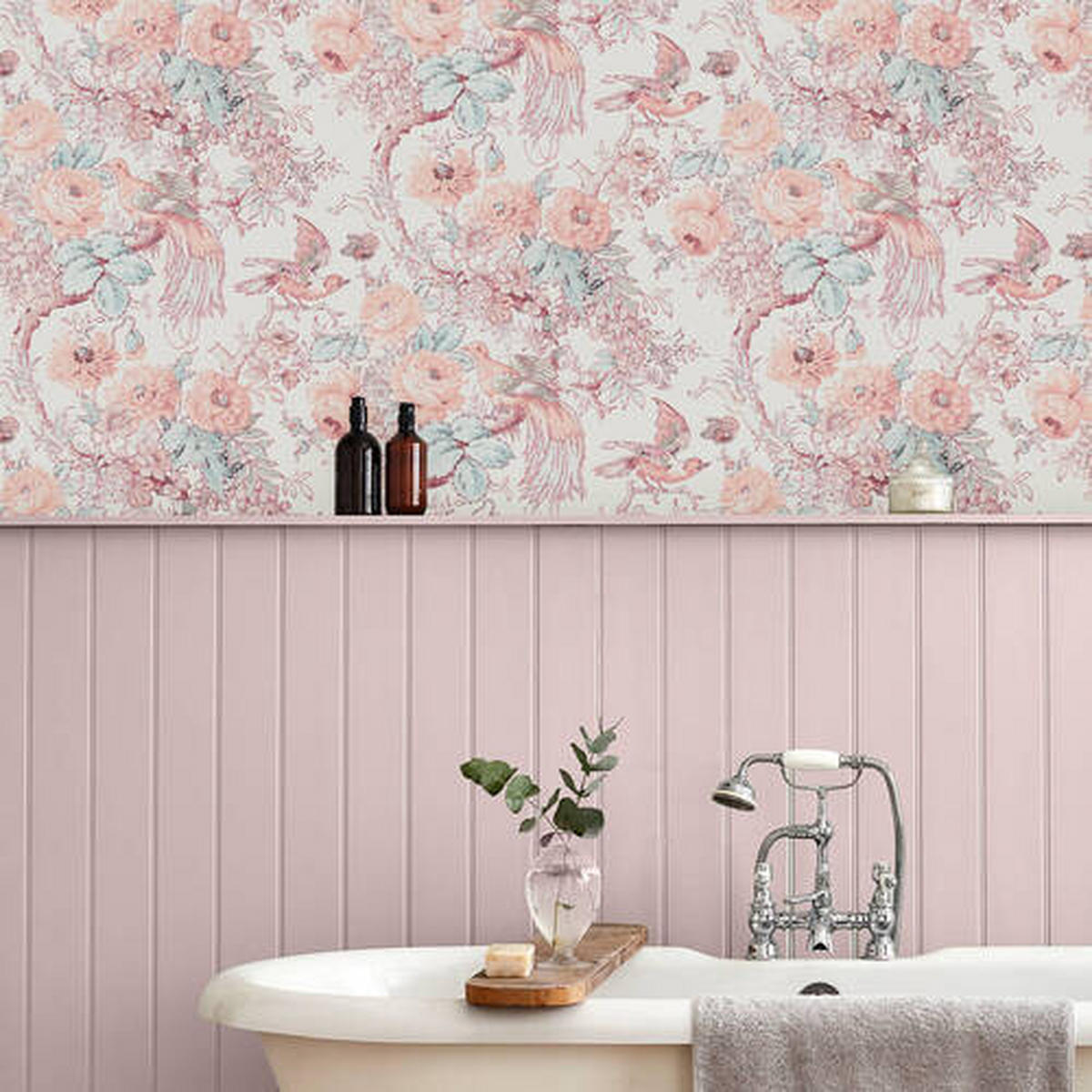 VLIESTAPETE - Pink, Basics, Papier/Kunststoff (52/1005cm)