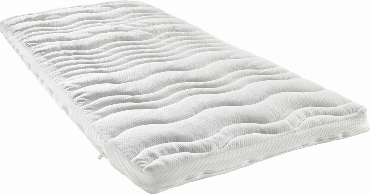 TOPPER 90/200 cm Höhe ca. 5 cm  - Weiß, Basics, Textil (90/200cm) - Sleeptex