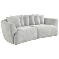 BIGSOFA Chenille Hellgrau  - Hellgrau, Design, Textil (240/79/118cm) - Carryhome