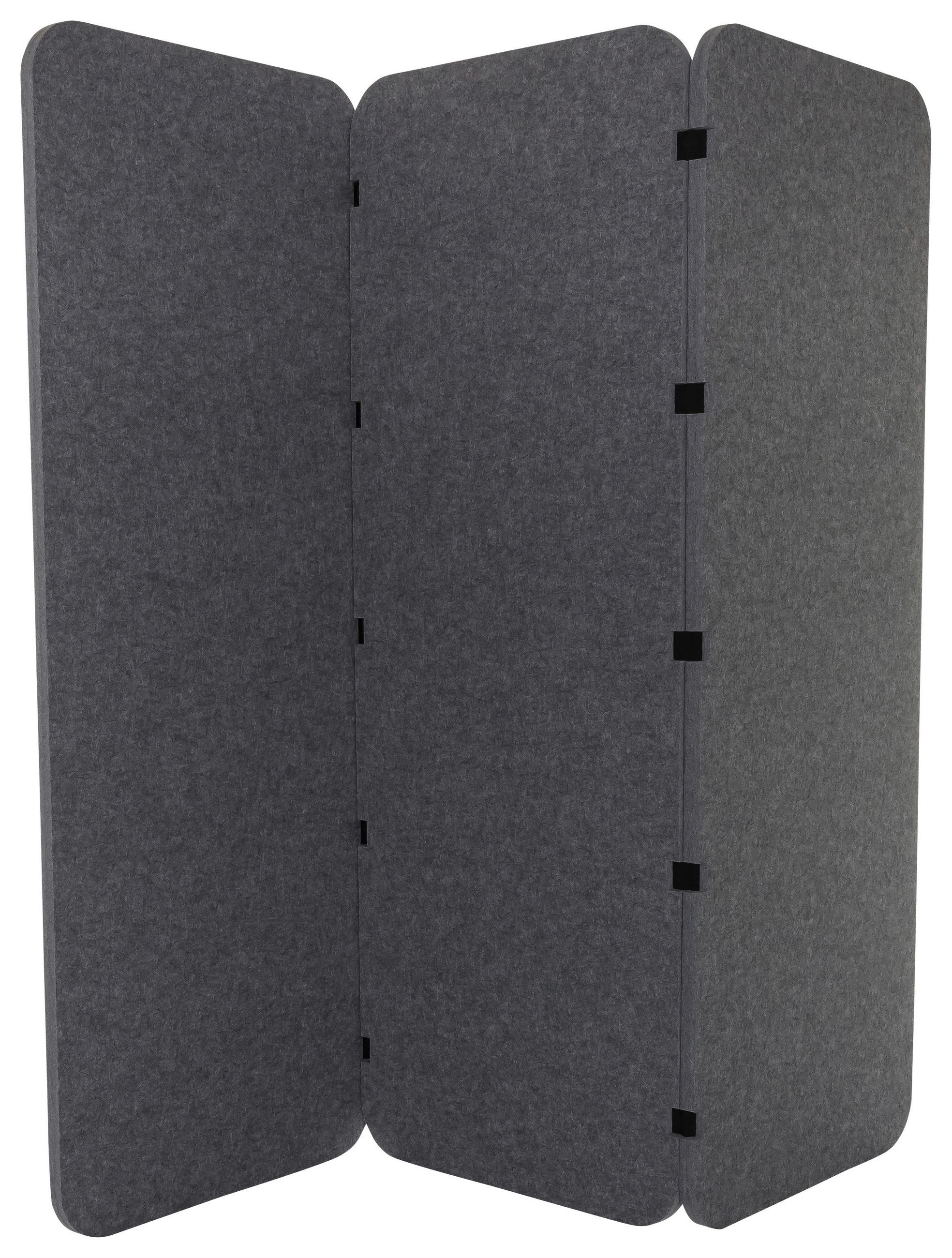 TRENNWAND Kunststoff, Textil Grau  - Grau, Basics, Kunststoff/Textil (180/160/2,5cm) - MID.YOU