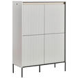 HIGHBOARD  in 98/140/40 cm  - Schwarz/Weiß, Design, Holzwerkstoff (98/140/40cm) - Hom`in
