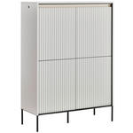 HIGHBOARD  in 98/140/40 cm  - Schwarz/Weiß, Design, Holzwerkstoff (98/140/40cm) - Hom`in