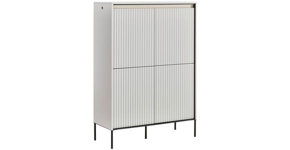 HIGHBOARD in 98/140/40 cm - Schwarz/Weiß, Design, Holzwerkstoff (98/140/40cm) - Hom`in