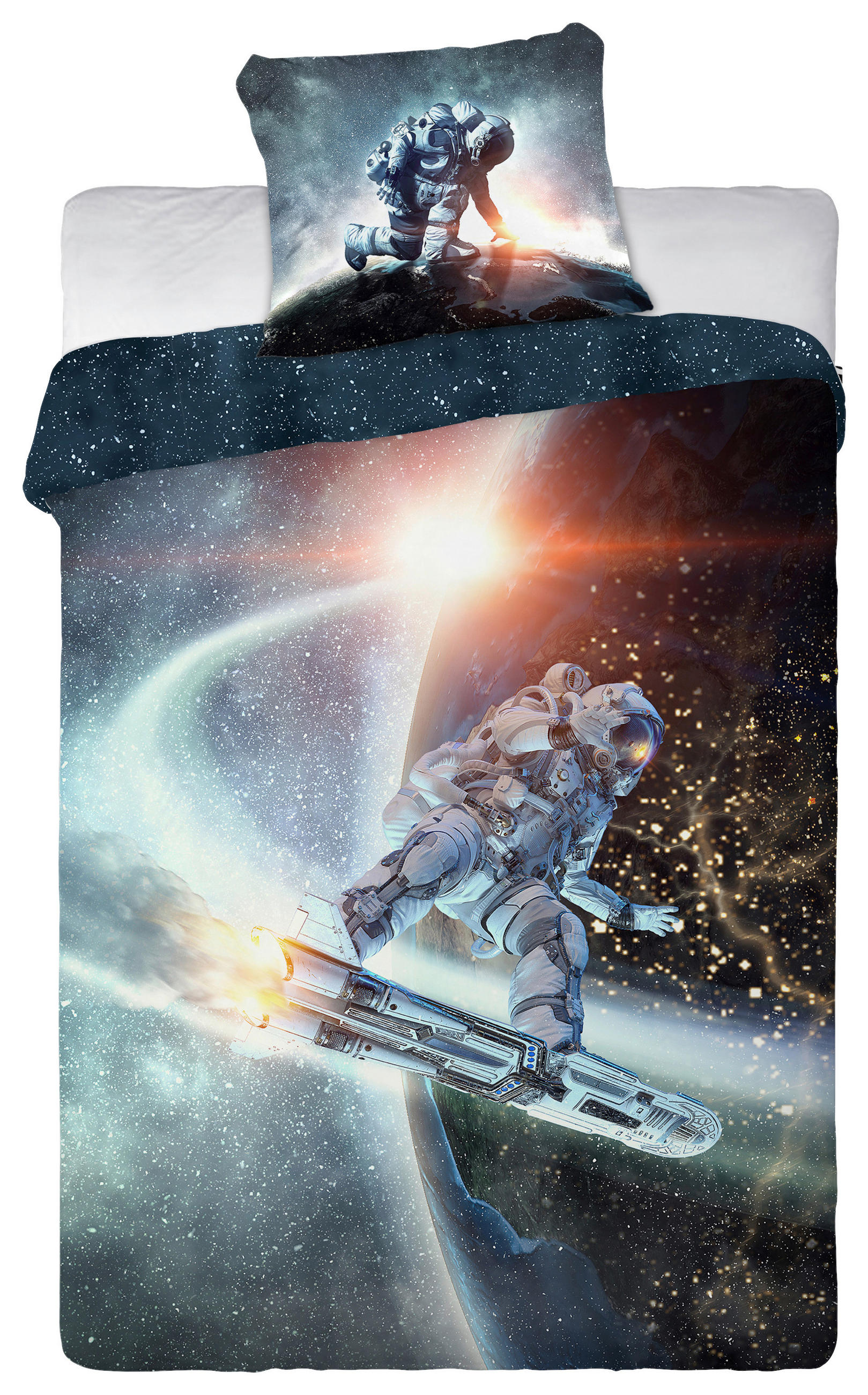 POSTELJINA ZA MLADE SPACE 140/200 cm renforcé tkanina višebojna  - višebojna, Konvencionalno, tekstil (140/200cm) - Ben'n'jen