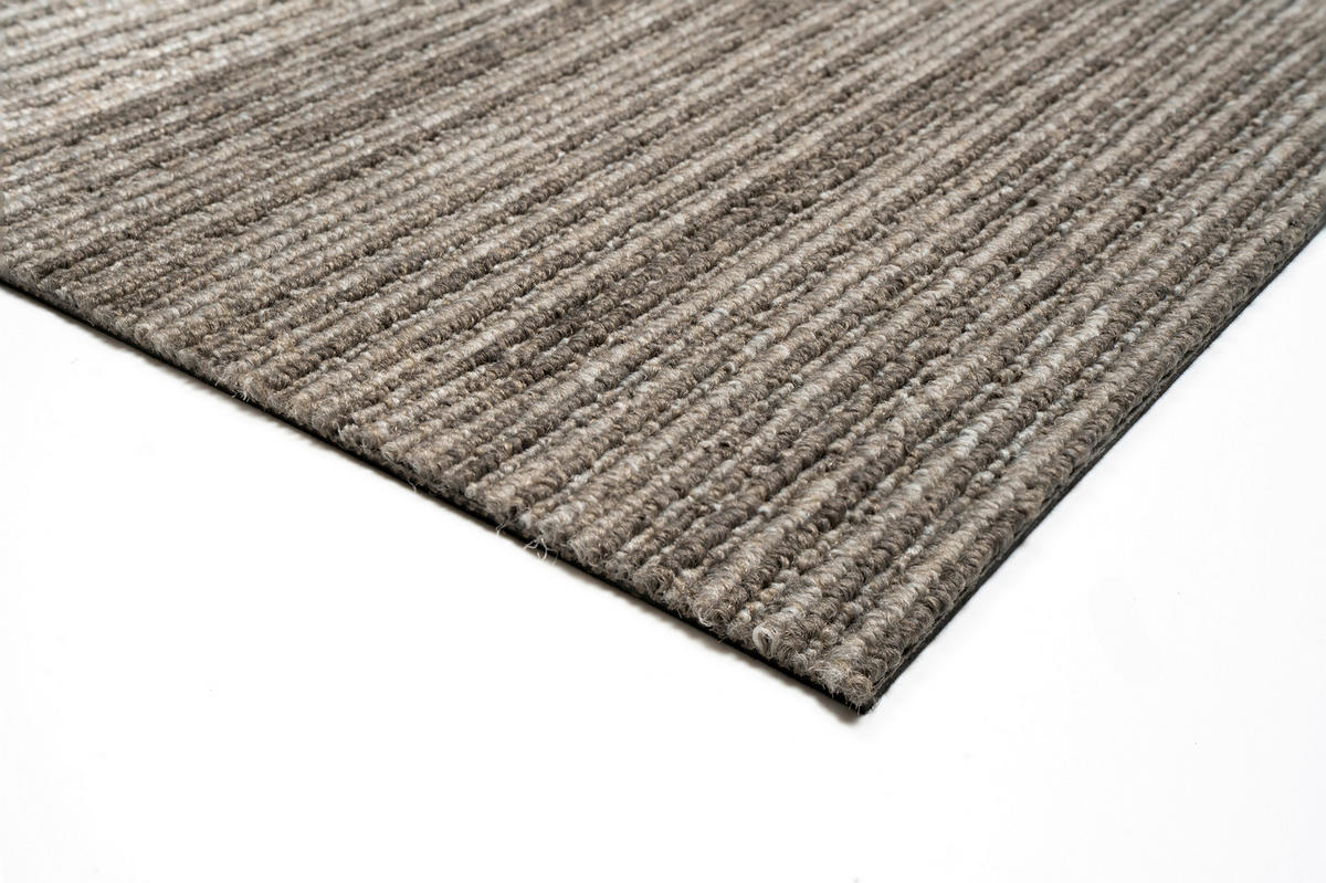 Teppichfliese Ambition 73 50/50 cm in Graubraun  - Graubraun, Basics, Textil (50/50cm)