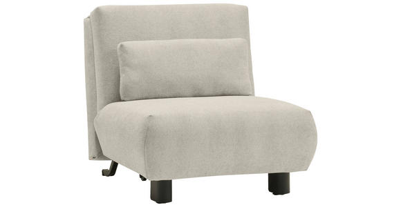 SCHLAFSESSEL Flachgewebe Hellgrau    - Hellgrau/Schwarz, KONVENTIONELL, Textil/Metall (90/85/100cm) - Carryhome