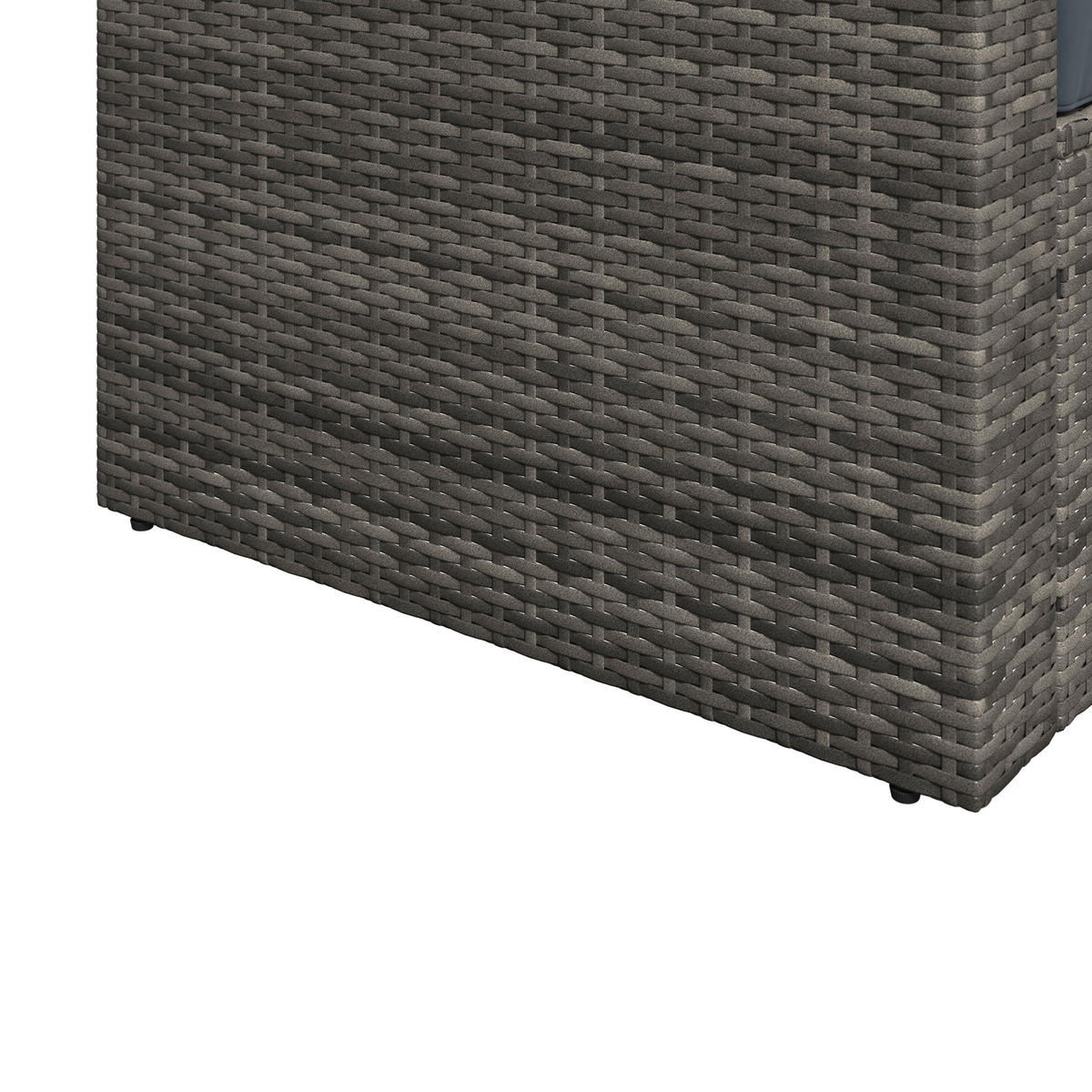 LOUNGEGARNITUR   140/48/68/80 cm Eisen  - Blaugrau/Grau, MODERN, Metall (140/48/68/80cm) - Ambia Garden