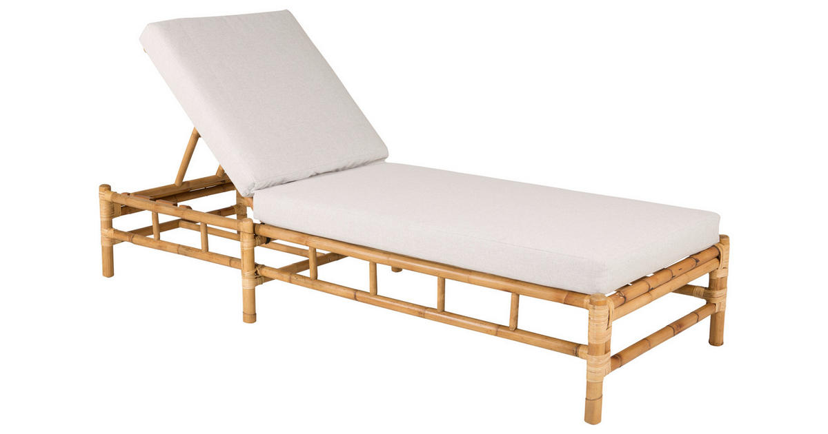 Gardenson SONNENLIEGE 80/35/210 cm Bambus, Rattan jetzt nur online