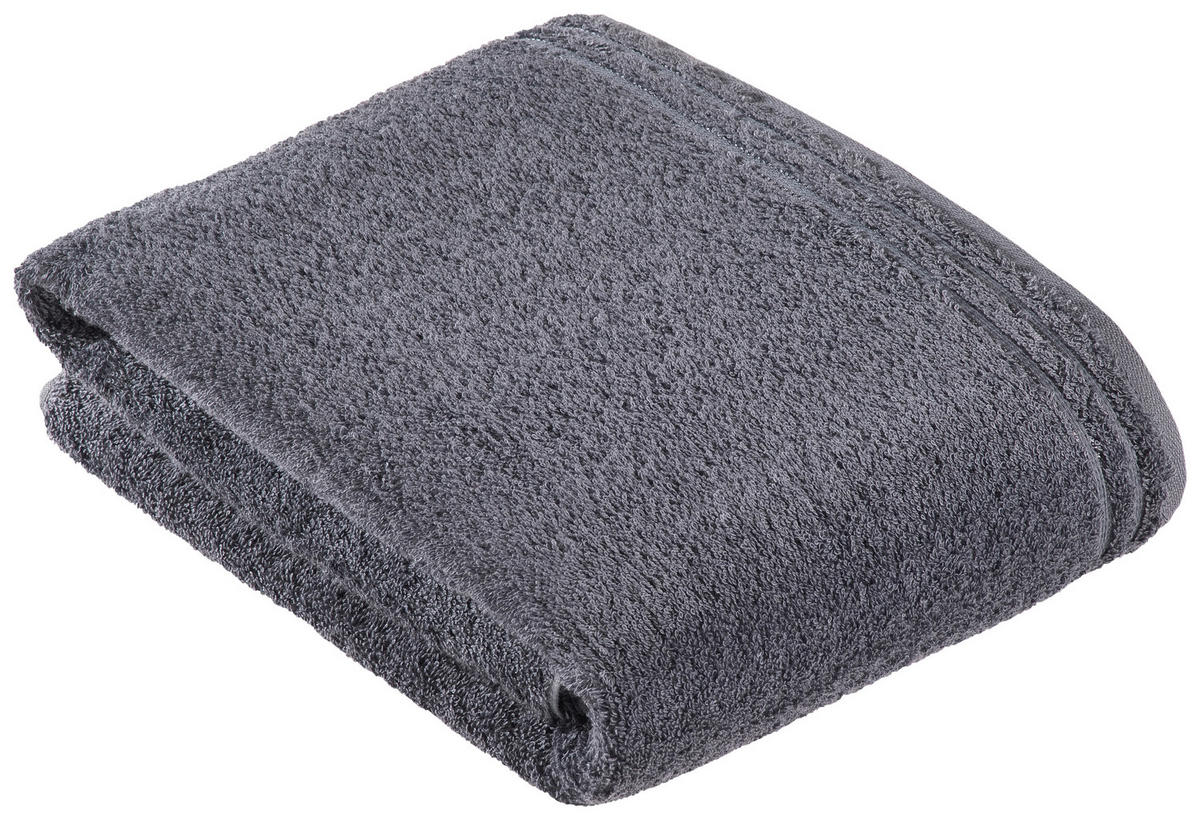 RUČNÍK DO KOUPELNY, 100/150 cm, šedá - šedá, Basics, textil (100/150cm) - Vossen