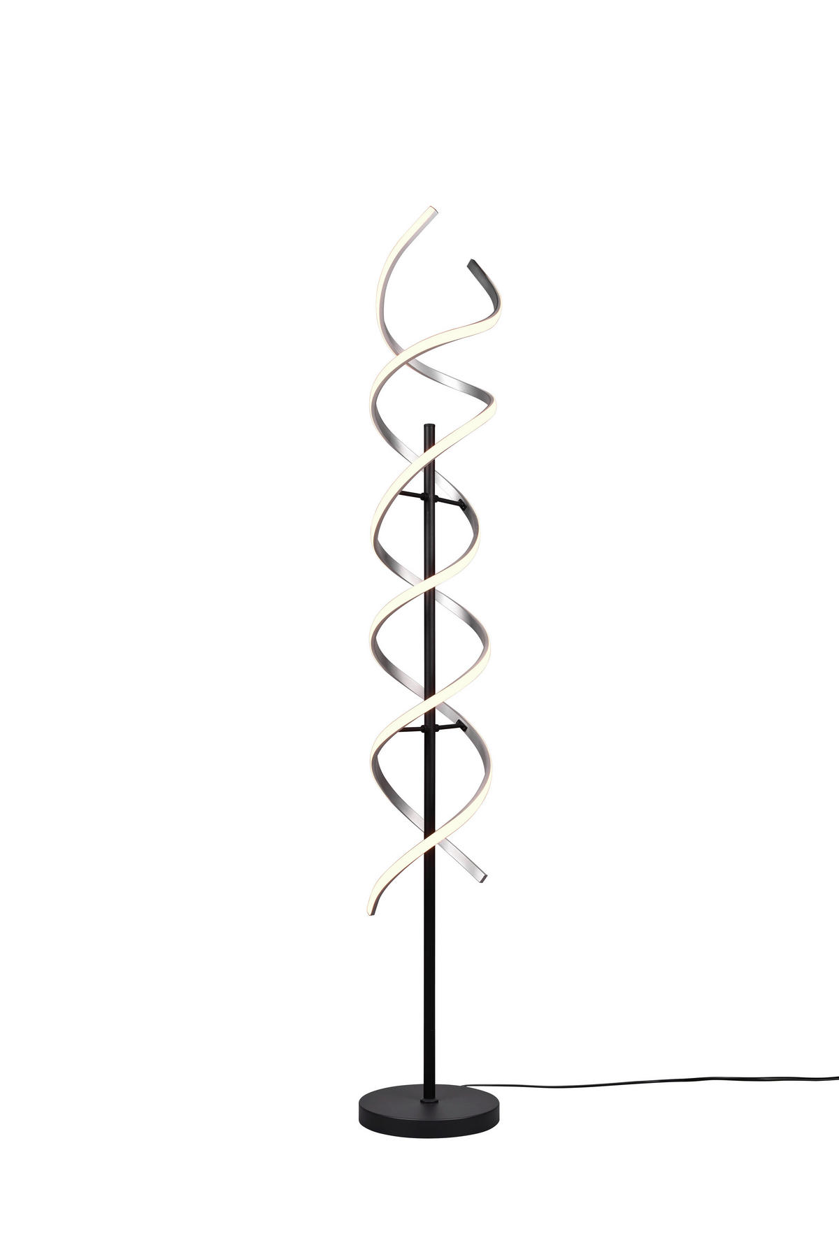 LED-GOLVLAMPA Sequence 23/150 cm    - aluminiumfärg/svart, Design, metall (23/150cm)