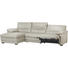 WOHNLANDSCHAFT in Leder Creme - Eichefarben/Creme, Design, Leder/Holz (159/306cm) - Celina Home WOHNLANDSCHAFT in Leder Creme - Eichefarben/Creme, Design, Leder/Holz (159/306cm) - Celina Home