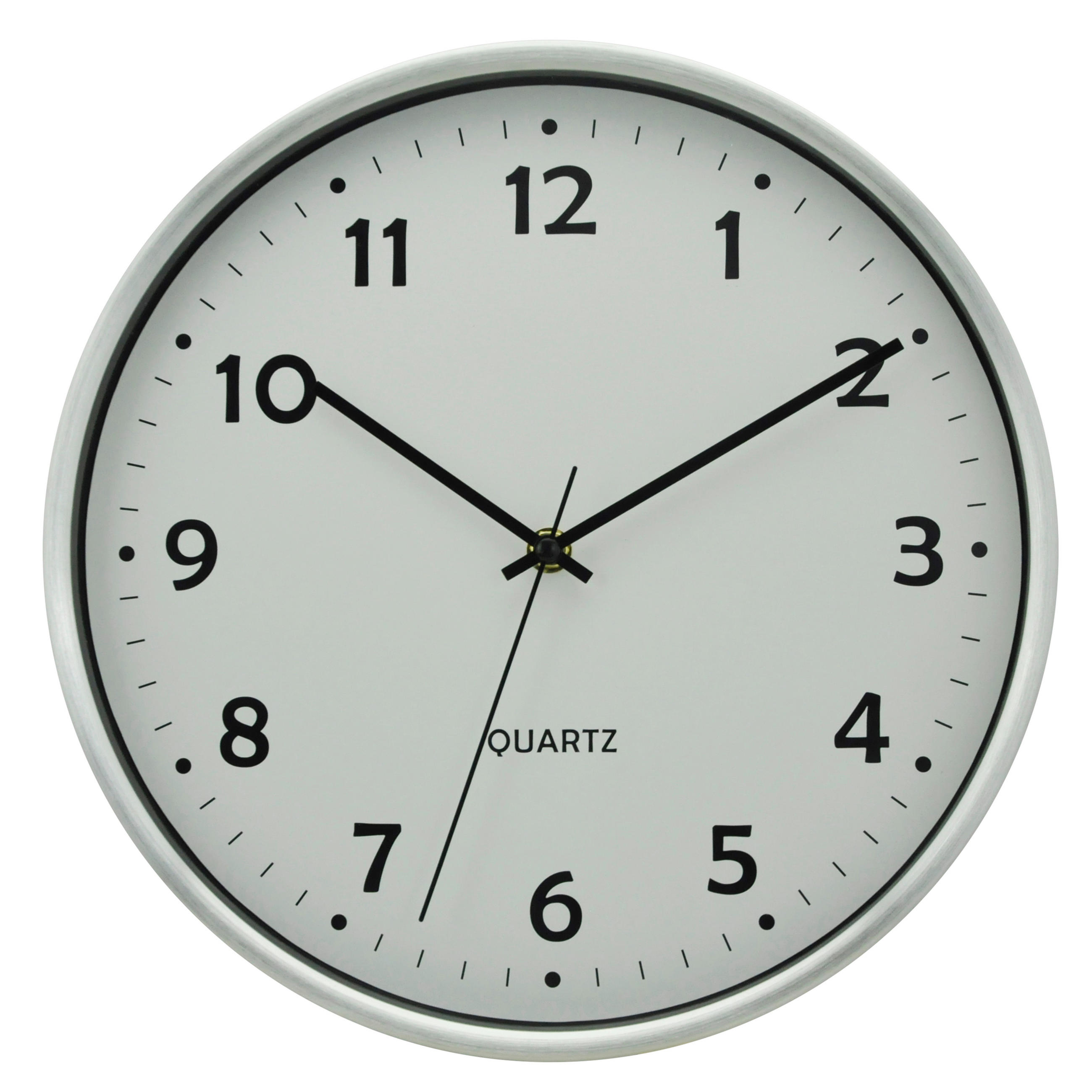 STENSKA URA  bela 30 cm  - bela, Basics, kovina/umetna masa (30cm) - Ambia Home