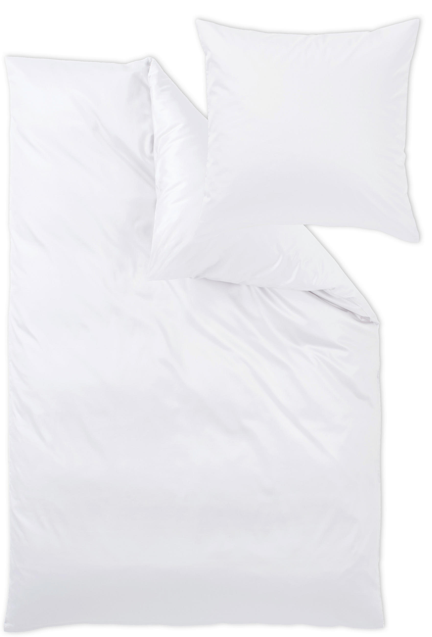 POSTELJINA UNI 200/200 cm makosaten bela  - bela, Konvencionalno, tekstil (200/200cm) - Curt Bauer