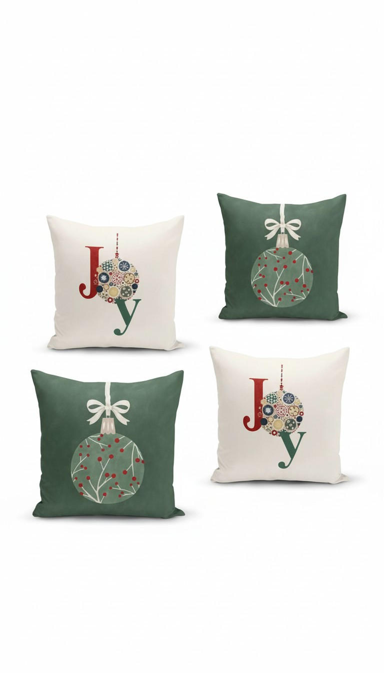 KISSENBEZUG-SET 43/43 cm  - Multicolor, Basics, Textil (43/43cm) - X-Mas