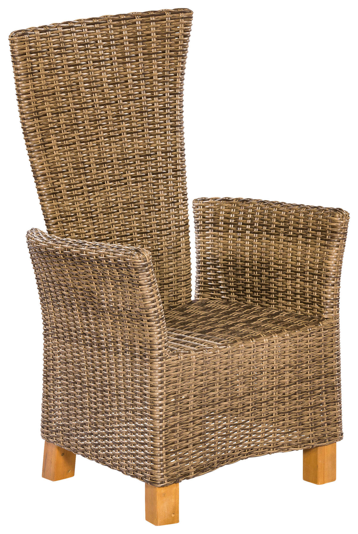 GARTENSESSEL Holz, Metall, Kunststoff, Textil Naturfarben, Cappuccino  - Naturfarben/Akaziefarben, KONVENTIONELL, Holz/Kunststoff (66/111/61cm) - Gardenson