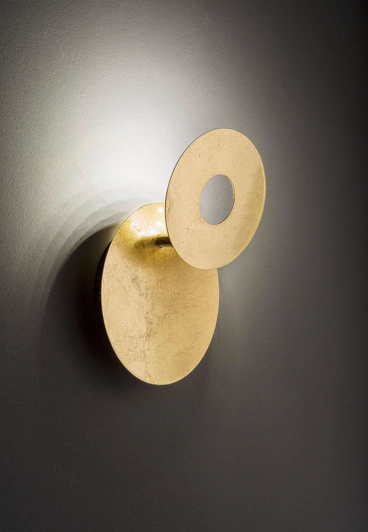 APLICĂ DE PERETE CU LED - auriu, Design, plastic/metal (18/6,5cm) - Wofi