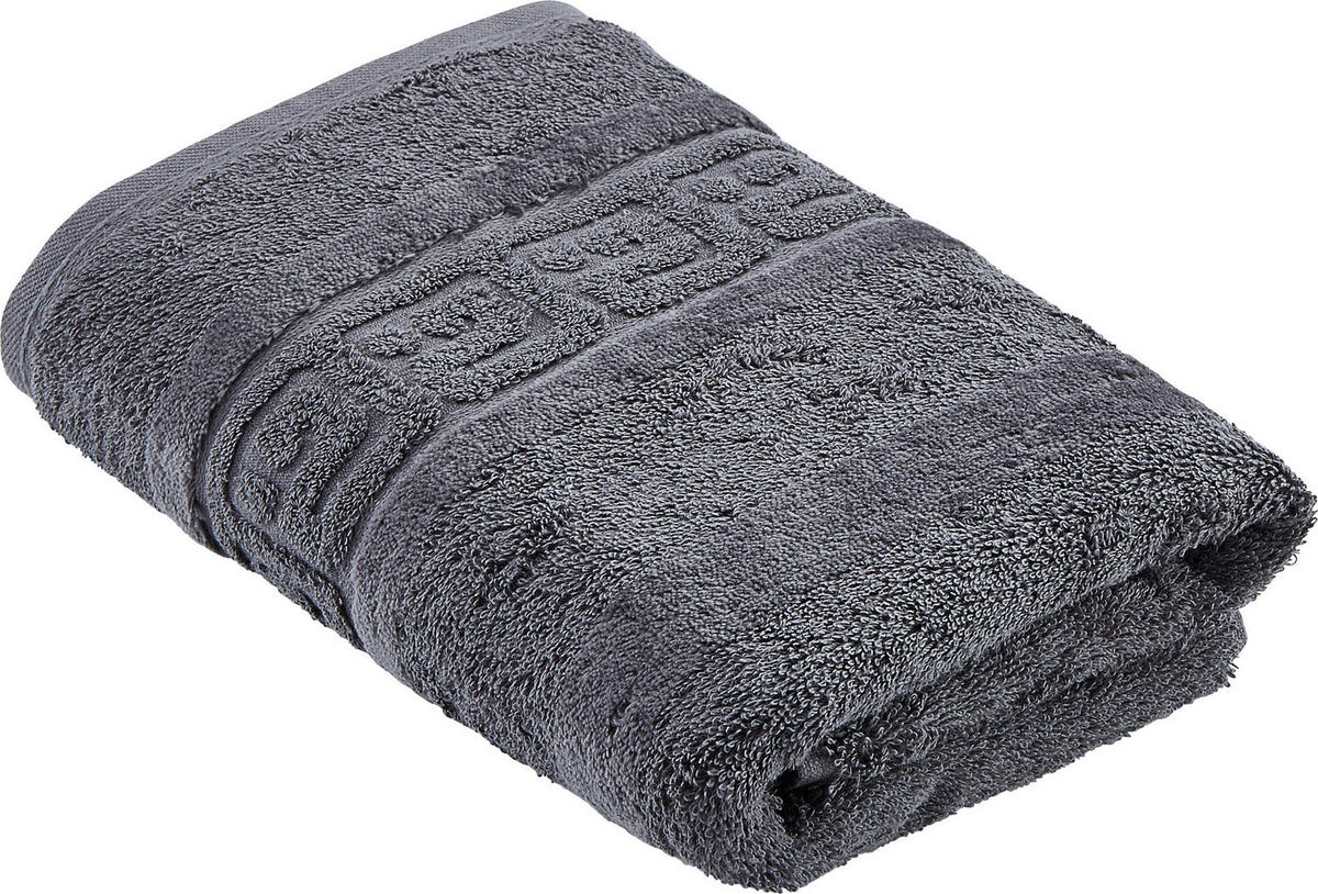 HANDTUCH Noblesse Uni Anthrazit  - Anthrazit, Basics, Textil (50/100cm) - Cawoe