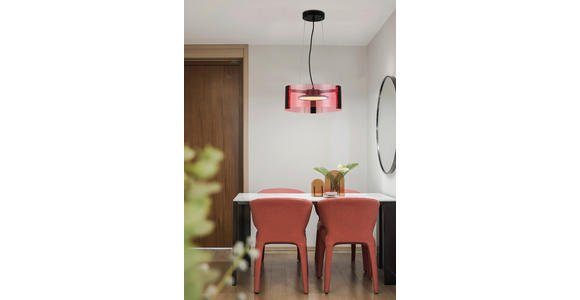 LED-HÄNGELEUCHTE 40/120 cm - Transparent/Schwarz, Design, Kunststoff/Metall (40/120cm) - Novel