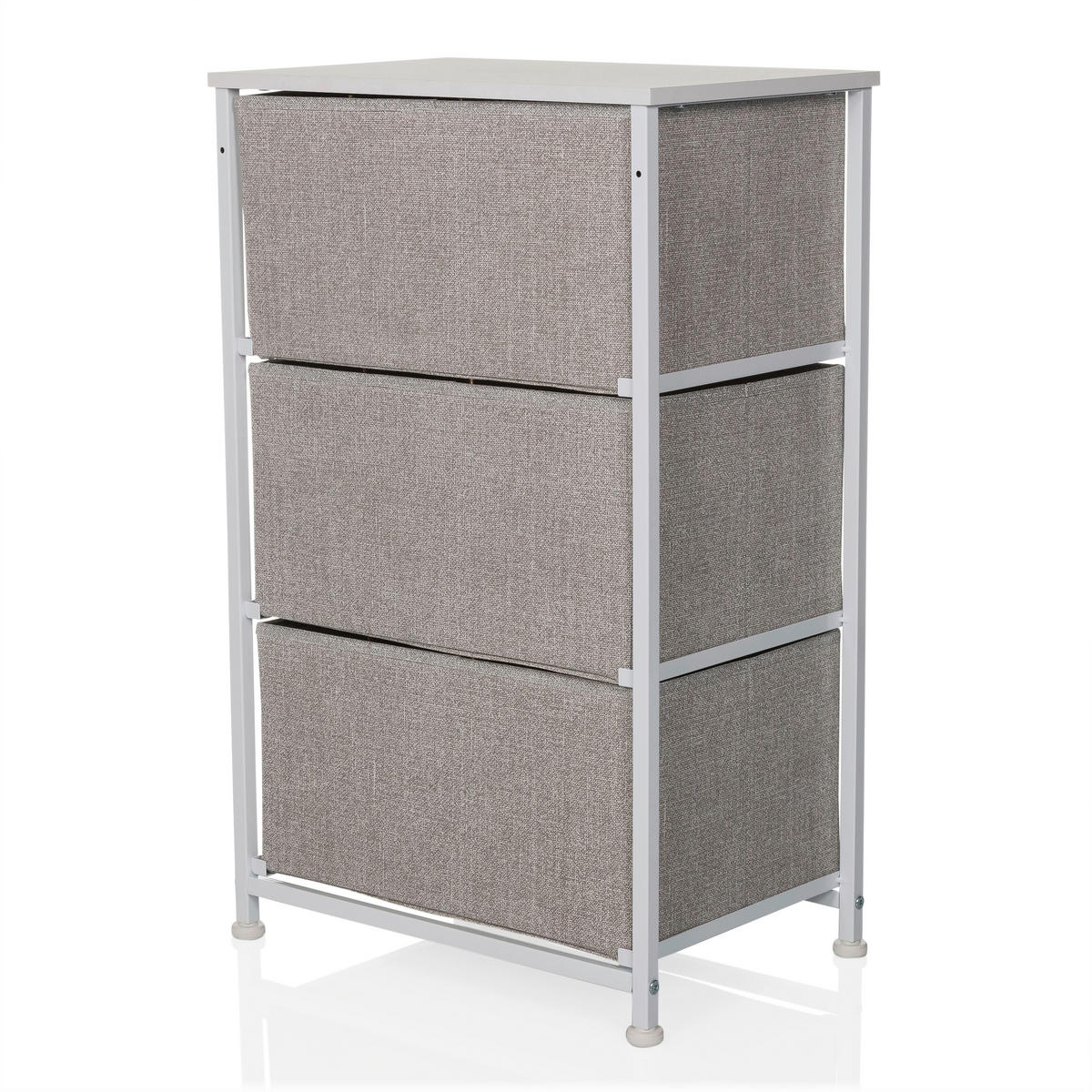KOMMODE  in 45/73/30 cm  - Grau, MODERN, Kunststoff/Textil (45/73/30cm) - MID.YOU