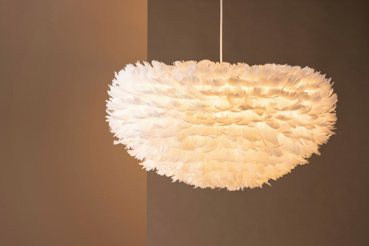 HÄNGLAMPA 75/36/75 cm  - vit, Basics, plast (75/36/75cm) - P & B