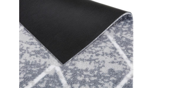FUßMATTE MIABELLA - Hellgrau/Weiß, Design, Textil (66/110cm) - Esposa