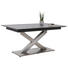 ESSTISCH in Metall, Holzwerkstoff 140(190)/100/77 cm - Edelstahlfarben/Dunkelgrau, Design, Holzwerkstoff/Metall (140(190)/100/77cm) - Dieter Knoll ESSTISCH in Metall, Holzwerkstoff 140(190)/100/77 cm - Edelstahlfarben/Dunkelgrau, Design, Holzwerkstoff/Metall (140(190)/100/77cm) - Dieter Knoll