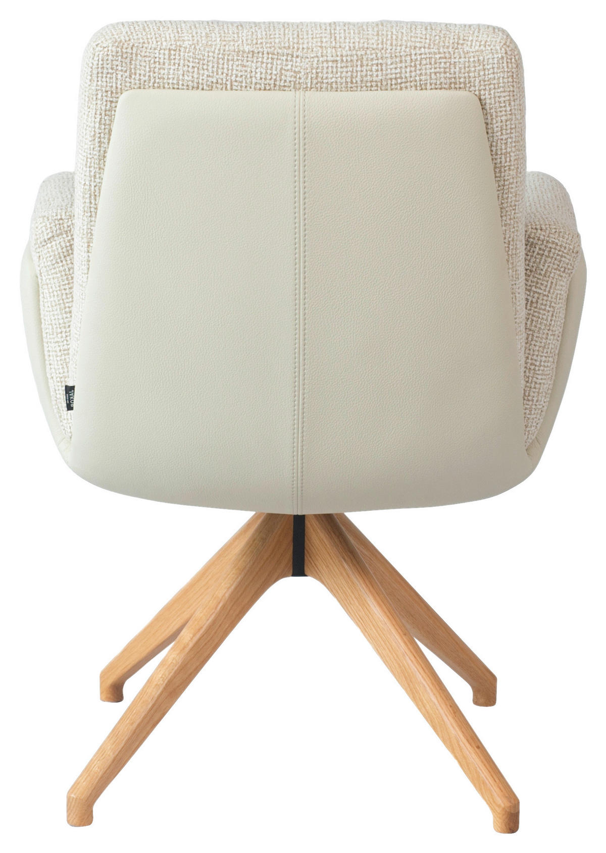 ARMLEHNSTUHL  Sitzfläche 360° drehbar, automatische Rückholfunktion Webstoff  Eichefarben, Beige  - Eichefarben/Beige, Design, Holz/Textil (62/89/66,5cm) - Johann Jakob
