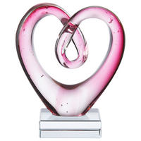 DEKOHERZ  - Pink, KONVENTIONELL, Glas (10,5/13/6cm) - Ambia Home
