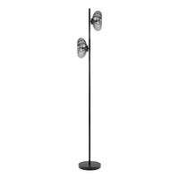 STEHLEUCHTE Modern 25/25,5/170 cm  - Schwarz, Design, Glas/Metall (25/25,5/170cm) - Osram