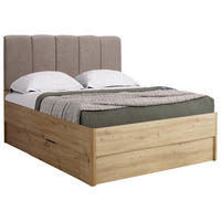 BETT 120/200 cm Eiche Artisan  - Taupe/Eiche Artisan, KONVENTIONELL (120/200cm) - Boxxx