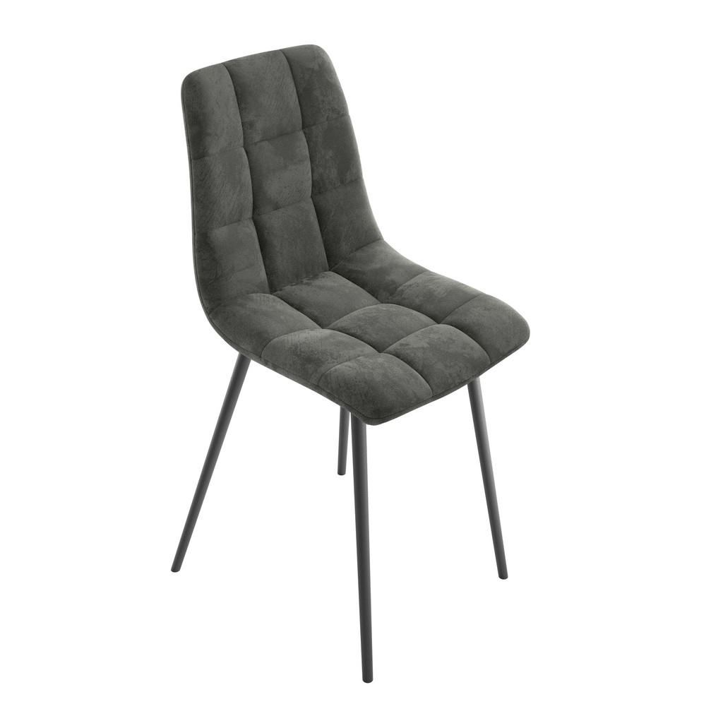 Esszimmerstuhl Lech Schwarz Gepolstert