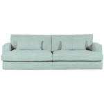 BIGSOFA in Cord Hellblau  - Schwarz/Hellblau, ROMANTIK / LANDHAUS, Kunststoff/Textil (270/67/120cm) - Landscape