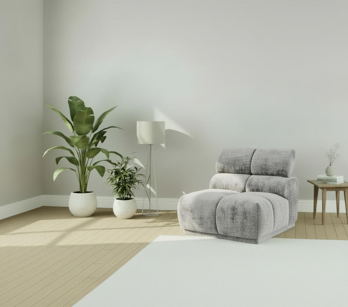 SOFFMODUL i flatväv grå  - grå, Modern, textil (81/86/113cm) - MID.YOU