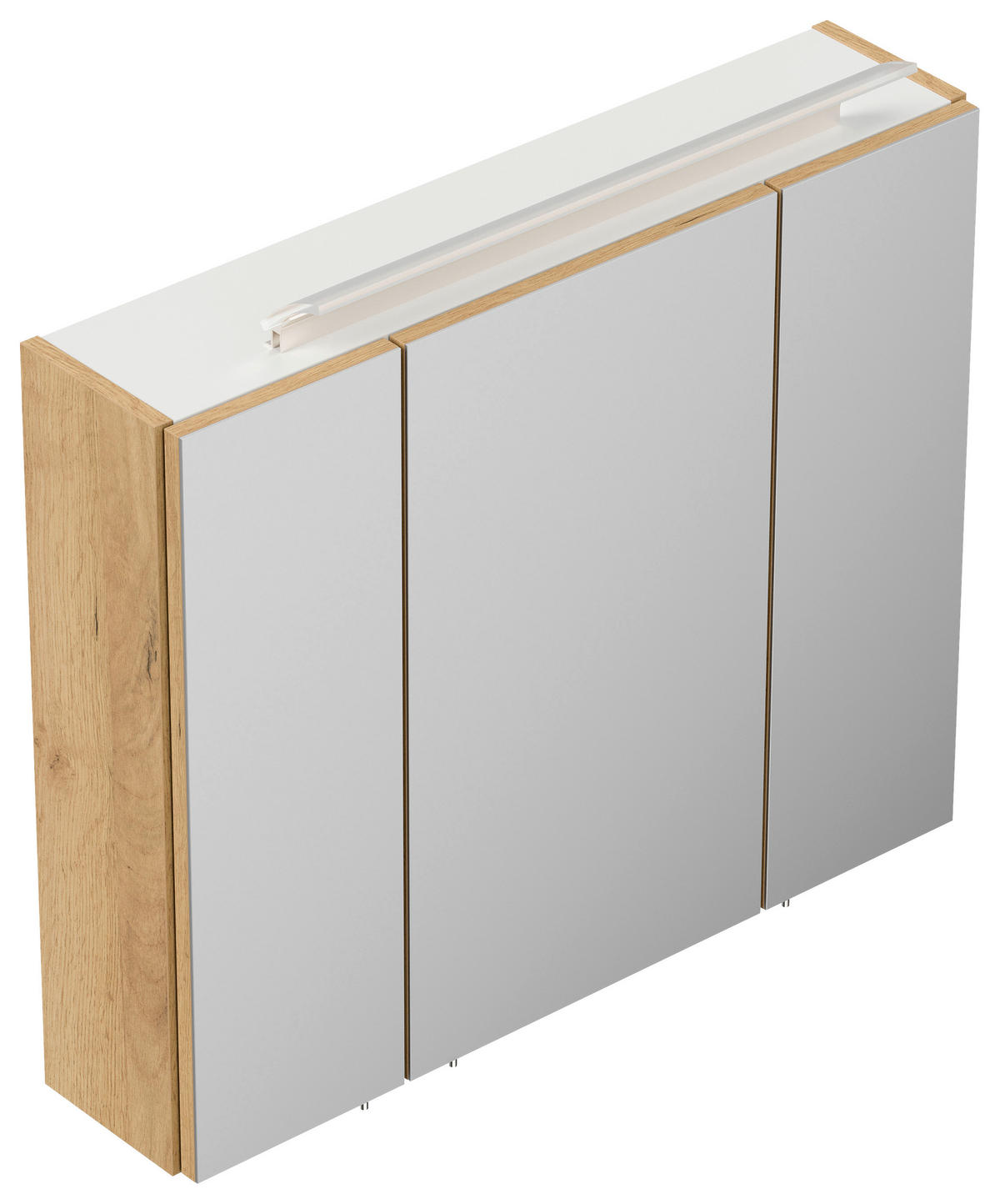 SPIEGELSCHRANK 75/62/17 cm  - Eichefarben, MODERN, Glas/Holzwerkstoff (75/62/17cm) - MID.YOU