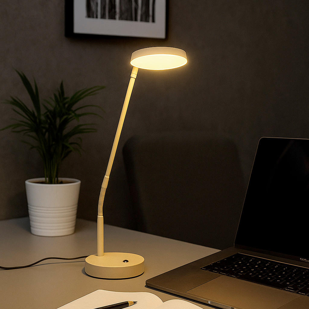LED-TISCHLEUCHTE Sorento 16/48/36 cm   - Sandfarben, Design, Metall (16/48/36cm) - Fischer & Honsel