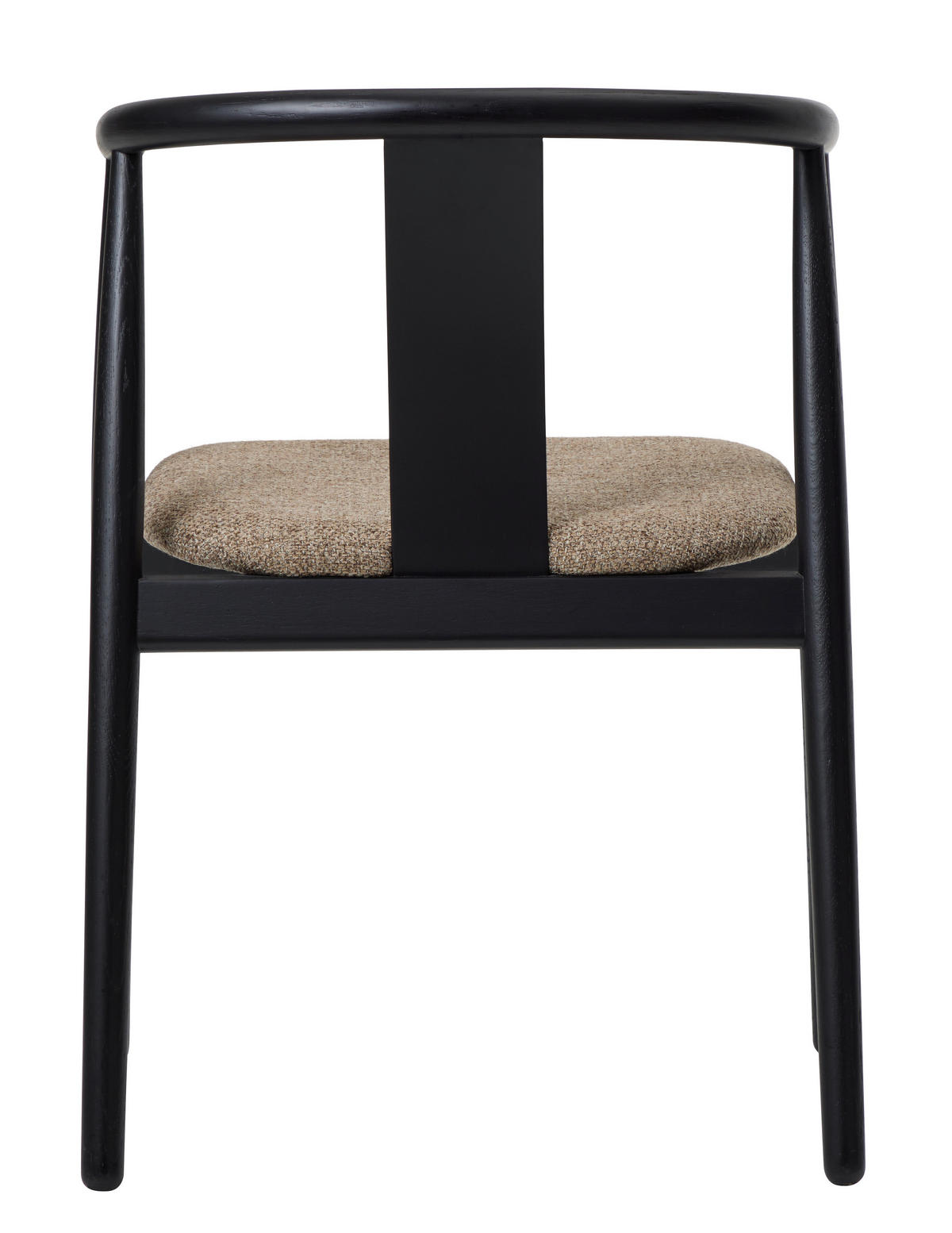 ARMLEHNSTUHL  in Webstoff  - Schwarz/Cappuccino, Basics, Holz/Textil (59/76,6/52cm) - Boxxx